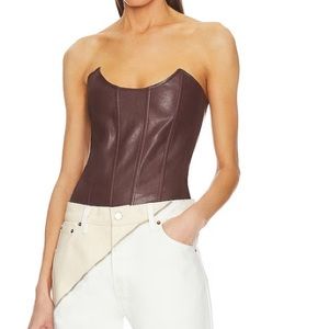 Miaou Leia Corset in Brown